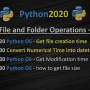 Python OS Get File Properties Python Get File Creation Time Python Get File Modification Time