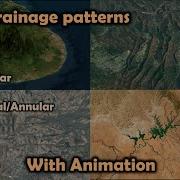 River Drainage Patterns Dendritic Parallel Trellis Rectangular Radial Centrifugal Centripetal