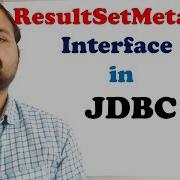 ResultSetMetaData Interface In JDBC Web Technologies Advanced Java