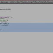 Python Tutorial 1 Guessing Game