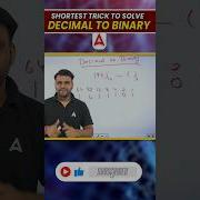 Shortest Trick To Solve Decimal To Binary Shorts Easytricks