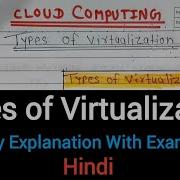 Lec 12 Types Of Virtualization In Cloud Computing