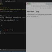 IntroJS03 Pre Test And Post Test Loop Demo