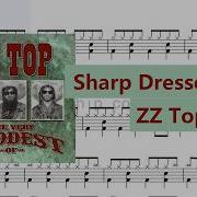 ZZ Top Sharp Dressed Man Drum Sheet Music 125 BPM Basic Rock Groove