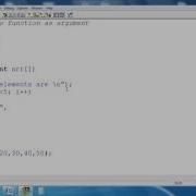 Passing Array To Function As Argument In C