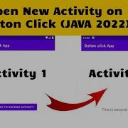 How To Open A New Activity With A Button In Android Studio JAVA 2022