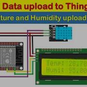 ESP32 IoT Project Upload DHT11 Sensor Data To ThingSpeak Display On LCD