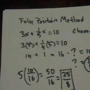 Ancient Egyptian Math Method Of False Position