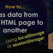Pass A Variable Value From One HTML Page To Another