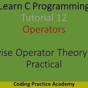 C Bitwise Operator With Practical Tutorial 12