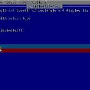 Qbasic Program To Find The Perimeter Of Rectangle Using No Argument With Return Type