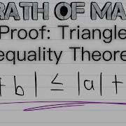 Proof Triangle Inequality Theorem Real Analysis