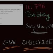 LeetCode 796 Rotate String String KMP