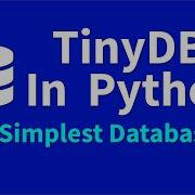 TinyDB на Python простая база данных для личных проектов