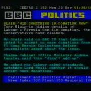 BBC TWO Continuity And Pages From Ceefax 24th September 2000 Early Hours Of 25th
