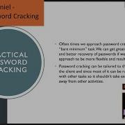 Kenton McDaniel Practical Password Cracking