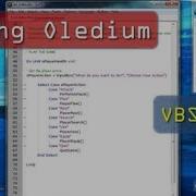 VBScript Coding Oledium Part 6