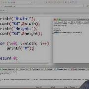 Ex2 C Programming Draw A Rectangle For Loop