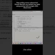 Oracle 26ai UPDATE FROM UPDATE Table By JOINing Another Table In 1 SQL Statement 0 Subquery