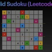 Is It Valid Sudoku Leetcode Problem 36