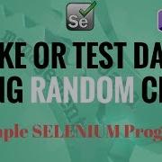 15 Sample Selenium Program Using RANDOM Class In C