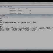 How To Pass Parameter To Applet Program And Retrieve The Parameter In Applet Part 2