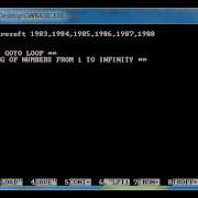 How To Print Infinite Numbers In GW BASIC
