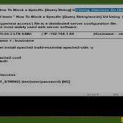 Apache Web Server How To Block A Specific Query String Url Using Htaccess