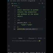 Dir Function In Python Shorts Short Python Programming