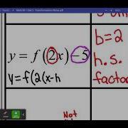Math 30 1 Lesson 2 4 Part 2 Combining Transformations