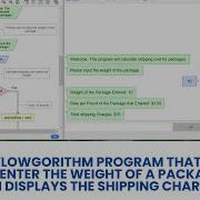 Flowgorithm The Shipping Cost Calculator