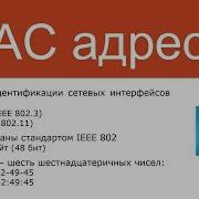 MAC адреса Курс Компьютерные сети