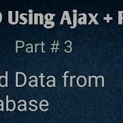 Read Data From Database In Ajax And PHP With MySQLi Part 3