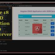 Приложение Angular 18 CRUD с сервером JSON