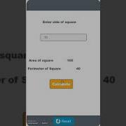Square Calculator App
