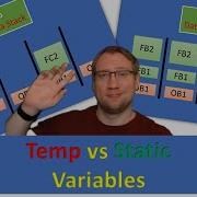 TIA Portal Static Vs Temp Variables