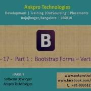 Bootstrap Chapter 17 Bootstrap Forms Vertical Form Part 1