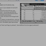 Modeling W Non Linear Functions Ex 1 Linearizing Exp Data