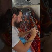 Painting 2 Semi Trucks With Chains And Flames Airbrush Bigrig Artwork
