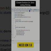 Create Button In Java Using Swing Java Frontenddeveloper Fullstack Javatutorial Codewithharry