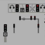 Railroad Crossing Traffic Light Animation