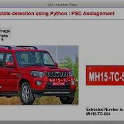 Number Plate Detection For Indian Car With GUI