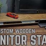 DIY How To Build A Custom Modern Monitor Stand Desk Shelf 4K