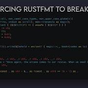 Forcing Rustfmt To Break Code