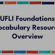 Обзор словарного ресурса UFLI Foundations