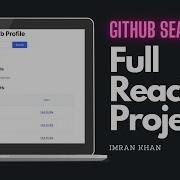 GitHub Search App In React JS Full Project Using Github API Tutorial