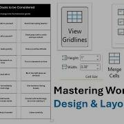Understanding Table Design And Layout In Microsoft Word Tutorial Lesson 21