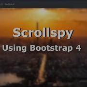 Scrollspy Using Bootstrap 4