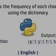 Counts The Frequency Of Each Character Using The Dictionary Python English Tutorial 2023