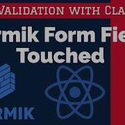 React Formik Touch Property And Validation 06